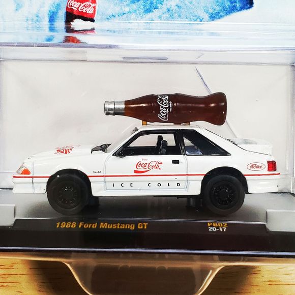 M2 Machines Coca-Cola 1:64 Limited Edition 1 of 7,800 1988 Mustang GT Ice Cold - Picture 5 of 5